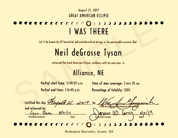 8x11 eclipse certificate