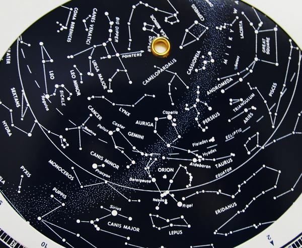 planisphere close up