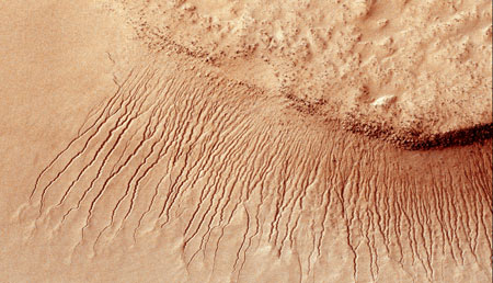 evidence of water on Mars