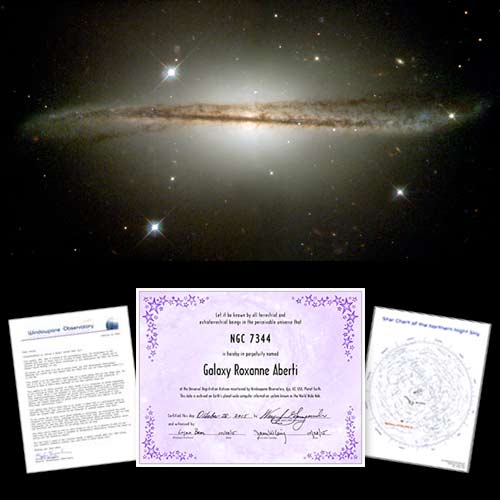 Name a Galaxy Certificate Package